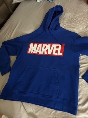 Marvel Cinematic Universe Blue Hoodie Size Large